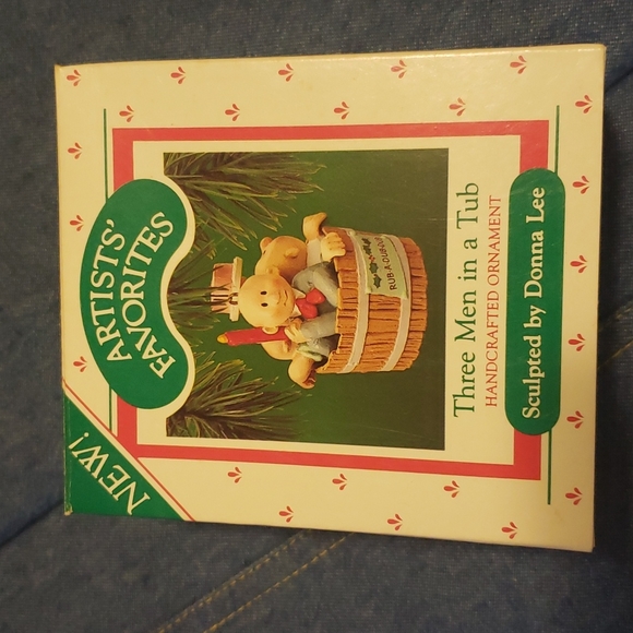 Hallmark Other - Hallmark NWT THREE MEN IN A TUB 1987 Holiday Christmas Ornament
